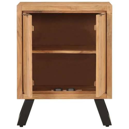 Komoda s 2 vratima 55 x 36 x 72 cm od masivnog bagremovog drva Cijena