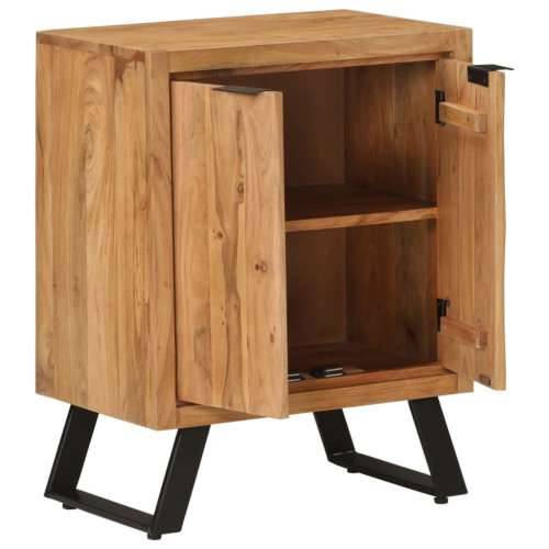 Komoda s 2 vratima 55 x 36 x 72 cm od masivnog bagremovog drva Cijena