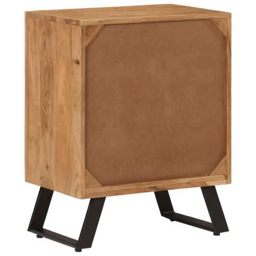 Komoda s 2 vratima 55 x 36 x 72 cm od masivnog bagremovog drva Cijena