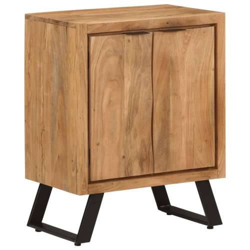 Komoda s 2 vratima 55 x 36 x 72 cm od masivnog bagremovog drva Cijena