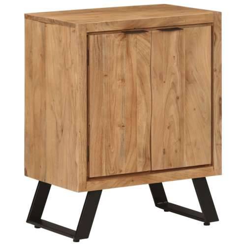 Komoda s 2 vratima 55 x 36 x 72 cm od masivnog bagremovog drva Cijena
