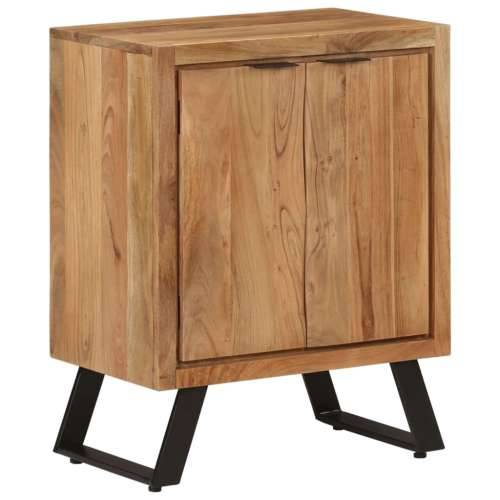 Komoda s 2 vratima 55 x 36 x 72 cm od masivnog bagremovog drva Cijena