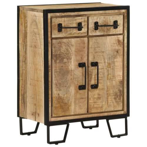 Komoda s 2 ladice 53 x 31 x 72 cm masivno drvo manga i željezo Cijena