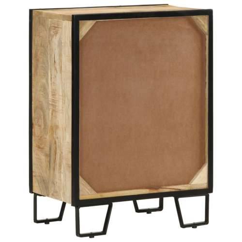Komoda s 2 ladice 53 x 31 x 72 cm masivno drvo manga i željezo Cijena