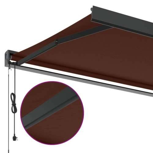 Tenda na automatsko uvlačenje smeđa 500 x 300 cm - Smeđa 500 x 300 cm 1 Cijena