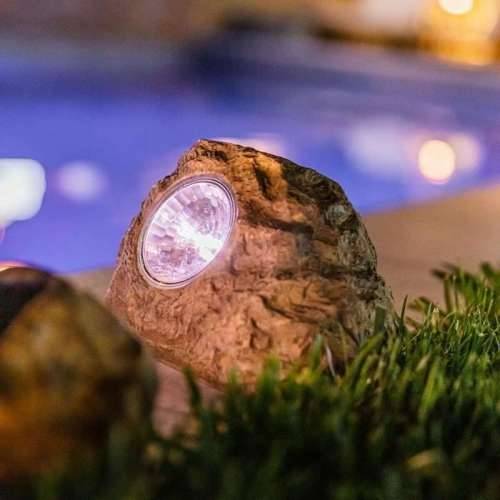 Solarna svjetiljka Lumisky ROCKY BROWN Siva (3 kom.) (3 Dijelovi) Cijena