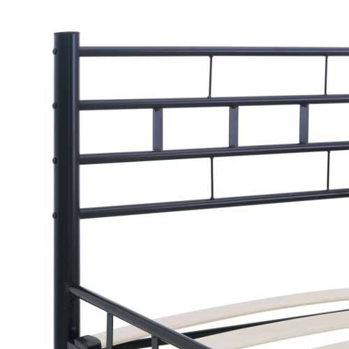 Okvir za krevet crni čelični 120 x 200 cm Cijena