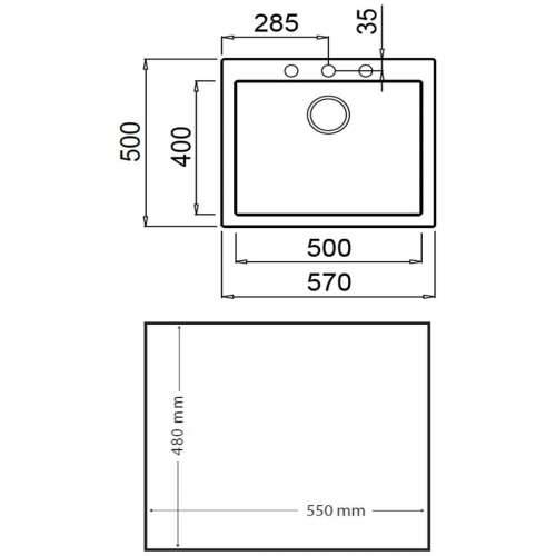 Jednostruki sudoper Teka Forsquare 50.40 TG Bijela Cijena