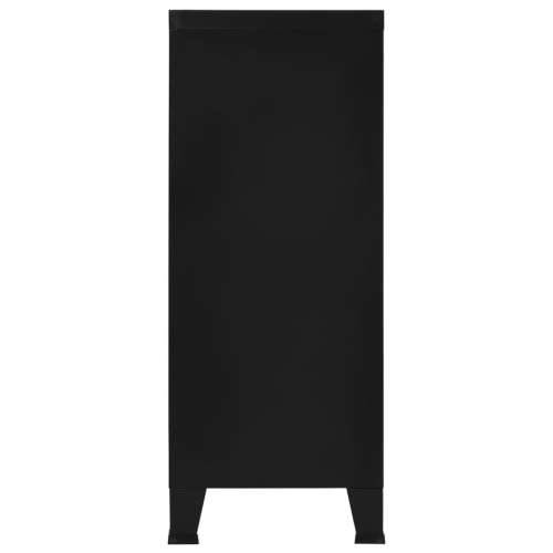 Industrijski sanduk za pohranu crni 90 x 40 x 100 cm čelični Cijena