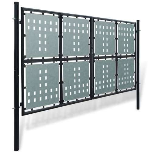 Crna jednostruka vrata za ogradu 300 x 200 cm Cijena