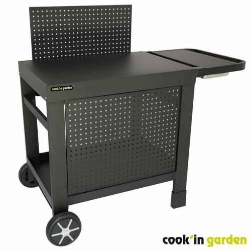 Stol za roštilj Cook’in Garden Reva 110 Premium Čelik vrt Crna 108 x 55 cm Cijena