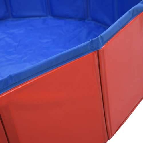 Sklopivi bazen za pse crveni 160 x 30 cm PVC Cijena