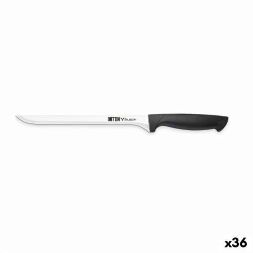 Nož za Pršut Quttin Black Crna Srebrna 22 cm (36 Jedinice) Cijena