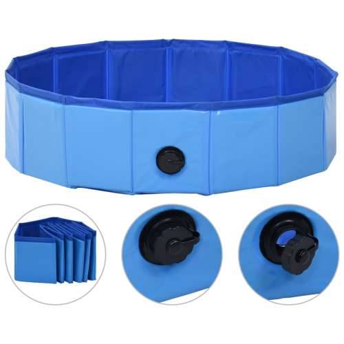 Sklopivi bazen za pse plavi 80 x 20 cm PVC Cijena