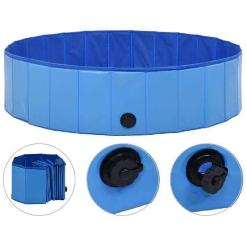 Sklopivi bazen za pse plavi 120 x 30 cm PVC Cijena