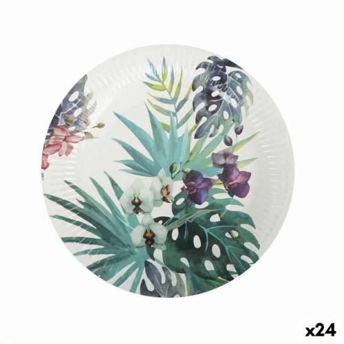 Set tanjura Algon Jednokratne Karton Tropsko 3 Dijelovi 28 cm (24 kom.) Cijena