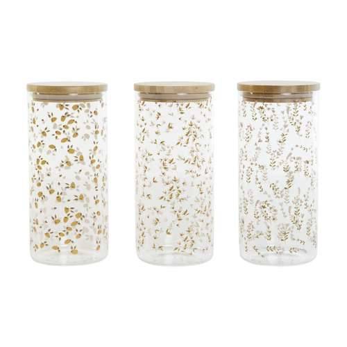 Čamac DKD Home Decor Zelena Roza Horčica Prirodno Silikon Bambus Borosilikatno staklo Shabby Chic 1,4 L (4 kom.) Cijena