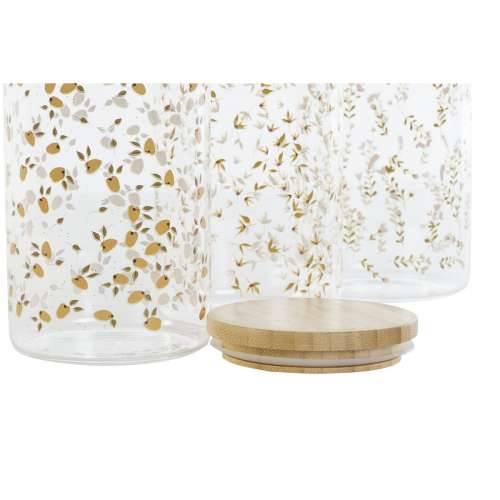 Čamac DKD Home Decor Zelena Roza Horčica Prirodno Silikon Bambus Borosilikatno staklo Shabby Chic 1,4 L (4 kom.) Cijena