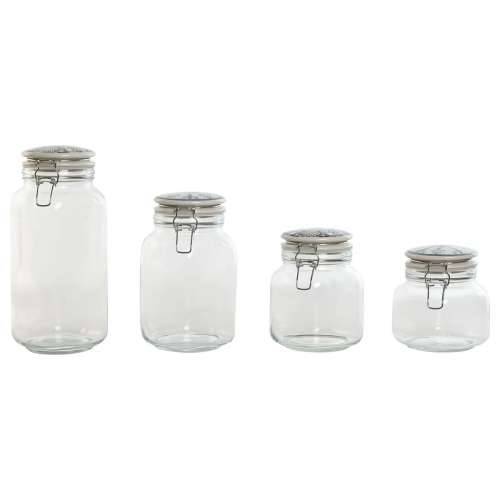4 Tube Home ESPRIT Plava Bijela Metal Silikon Kristal Gres Keramika 800 ml 1 L 1,5 L 2,2 L 4 Dijelovi Cijena
