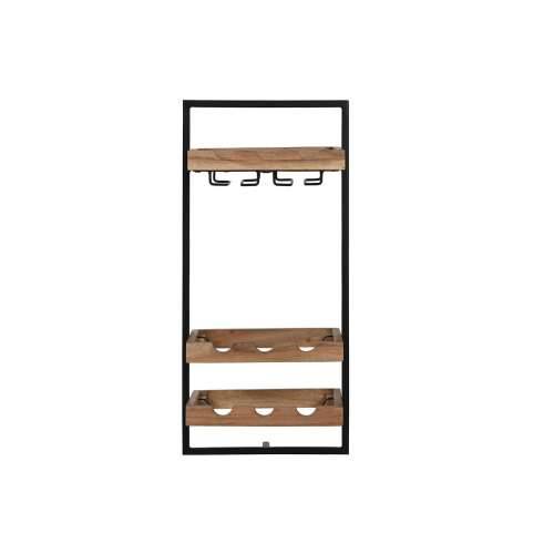 Stalak za boce Home ESPRIT Crna Prirodno 35 x 25 x 75 cm Cijena