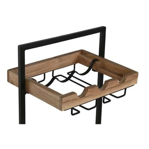 Stalak za boce Home ESPRIT Crna Prirodno 35 x 25 x 75 cm Cijena