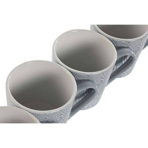 Set 4 Velikih Šalica Home ESPRIT Plava Gres Keramika 340 ml 13 x 9,5 x 9,2 cm Mandala Cijena