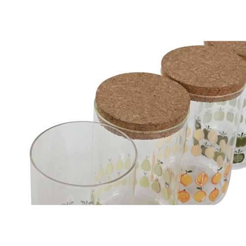 Čamac Home ESPRIT Rumena Zelena Prirodno Pluto Silikon Borosilikatno staklo Shabby Chic 1 L (4 kom.) Cijena