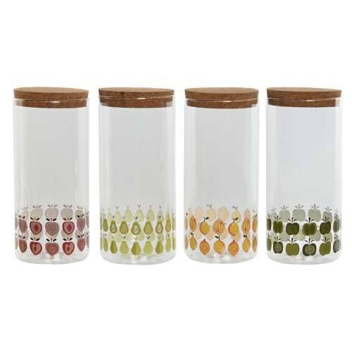 Čamac Home ESPRIT Rumena Zelena Prirodno Pluto Silikon Borosilikatno staklo Shabby Chic 1,4 L (4 kom.) Cijena