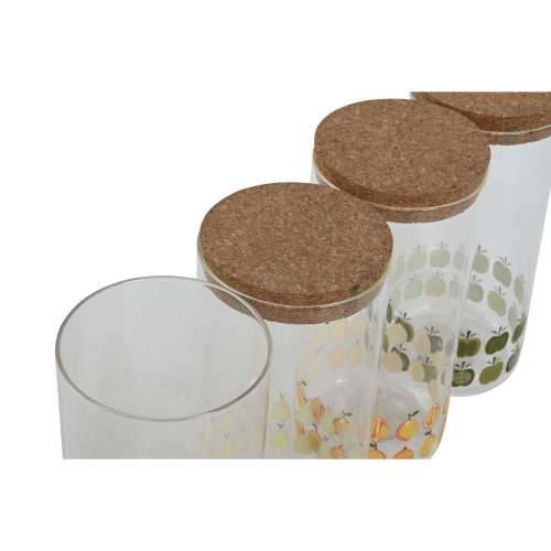 Čamac Home ESPRIT Rumena Zelena Prirodno Pluto Silikon Borosilikatno staklo Shabby Chic 1,4 L (4 kom.) Cijena