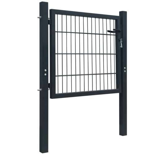 2D vrata za ogradu (jednostruka) antracit siva 106 x 130 cm Cijena