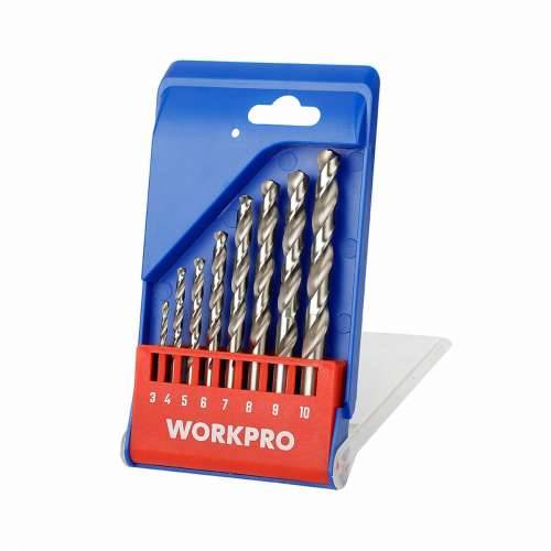 Set bušilica Workpro 3, 4, 5, 6, 7, 8, 9 y 10 mm Metal 8 Dijelovi Cijena