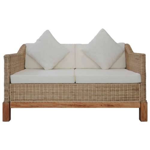 3-dijelni set sofa od prirodnog ratana s jastucima Cijena