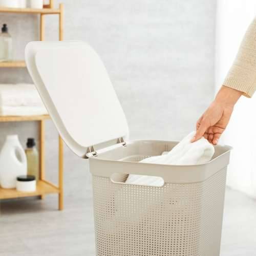 Košara za Rublje Rotho Brisen Crna 50 L Plastika Cijena