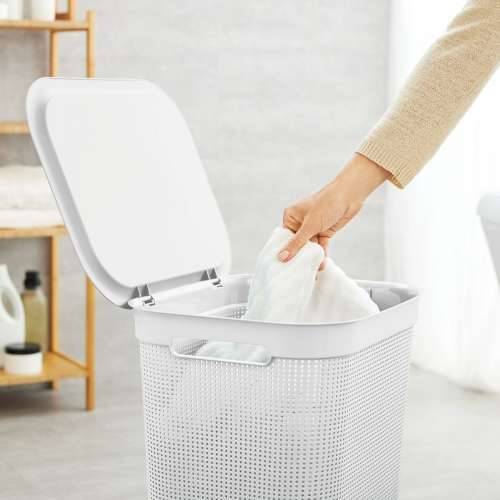 Košara za Rublje Rotho Brisen Bijela 50 L Plastika Cijena