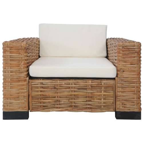 3-dijelni set sofa od prirodnog ratana s jastucima  - 1-sjedalo + dvosjed + trosjed Cijena