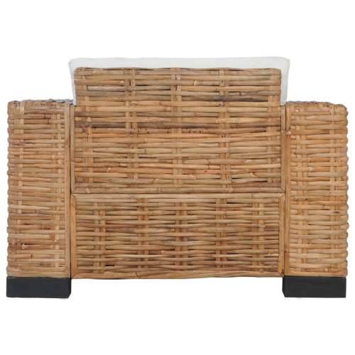 3-dijelni set sofa od prirodnog ratana s jastucima  - 1-sjedalo + dvosjed + trosjed Cijena