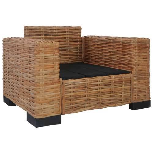 3-dijelni set sofa od prirodnog ratana s jastucima  - 1-sjedalo + dvosjed + trosjed Cijena