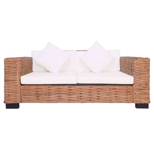 3-dijelni set sofa od prirodnog ratana s jastucima  - 1-sjedalo + dvosjed + trosjed Cijena