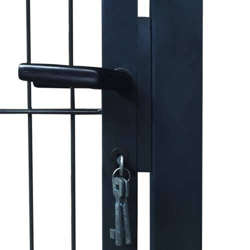 2D vrata za ogradu (jednostruka) antracit siva 106 x 210 cm Cijena