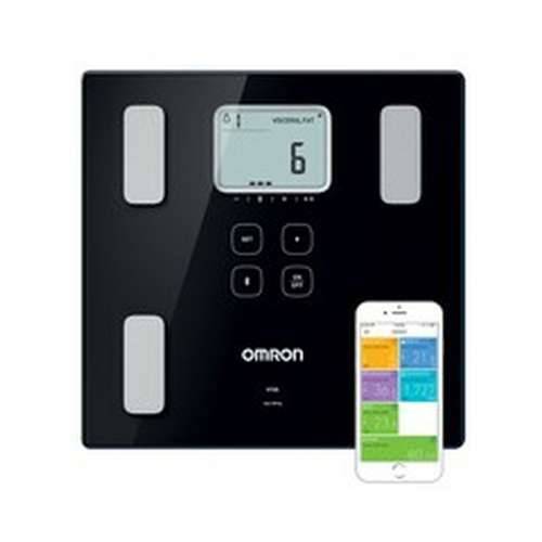 Kupaonička Digitalna Vaga Omron HBF-222T-EBK Crna 34 x 32 x 8 cm Cijena