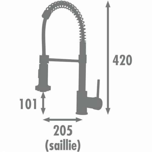 Kitchen Tap Rousseau OPUS Siva Chrome Cijena