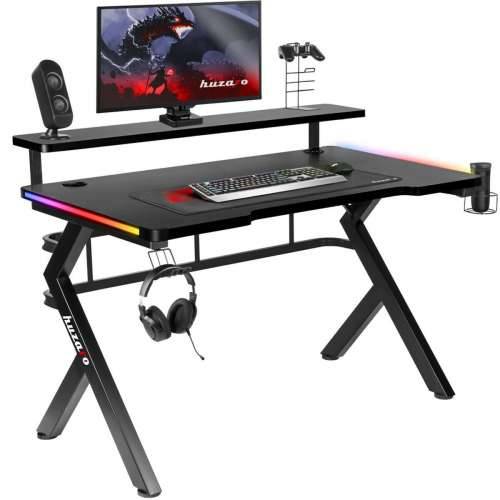 Pisaći Stol Gaming Huzaro HZ-Hero 5.0 RGB Crna Čelik Ugljična vlakna 116 x 69,5 x 59 cm Cijena