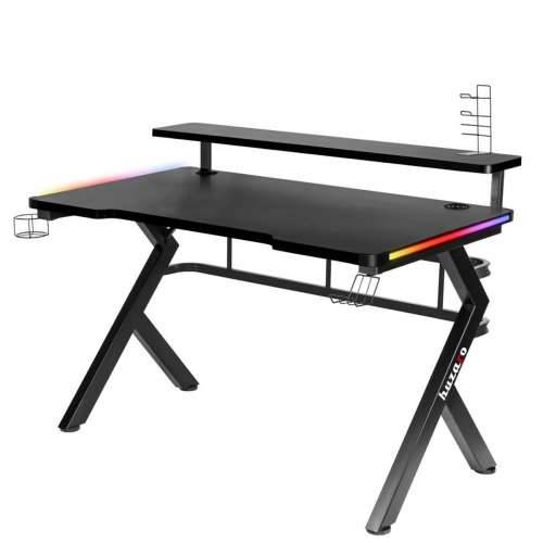 Pisaći Stol Gaming Huzaro HZ-Hero 5.0 RGB Crna Čelik Ugljična vlakna 116 x 69,5 x 59 cm Cijena