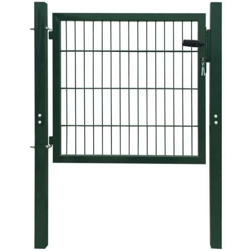 2D vrata za ogradu (jednostruka) zelena 106 x 130 cm Cijena