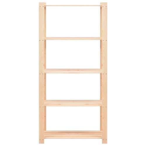 Stalak za pohranu s 5 razina 80x38x170 cm od borovine 250 kg 1 Cijena