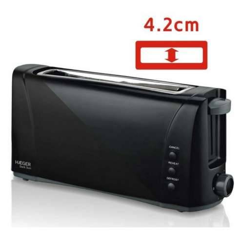 Toster Haeger TO-100.007A 1000 W Crna Cijena