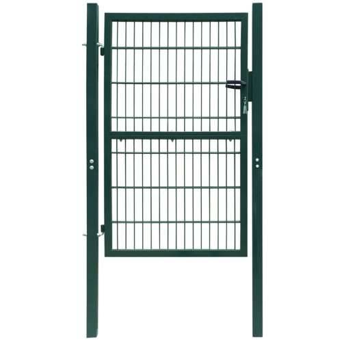 2D vrata za ogradu (jednostruka) zelena 106 x 170 cm Cijena