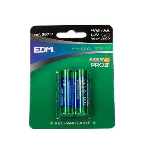 Punjive Baterije EDM 38717 Max Pro II Eco-Series 2600 mAh 1,2 V 1,2V AA (2 kom.) Cijena