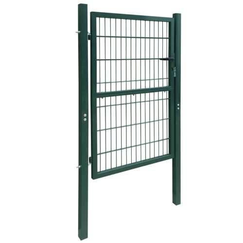 2D vrata za ogradu (jednostruka) zelena 106 x 210 cm Cijena