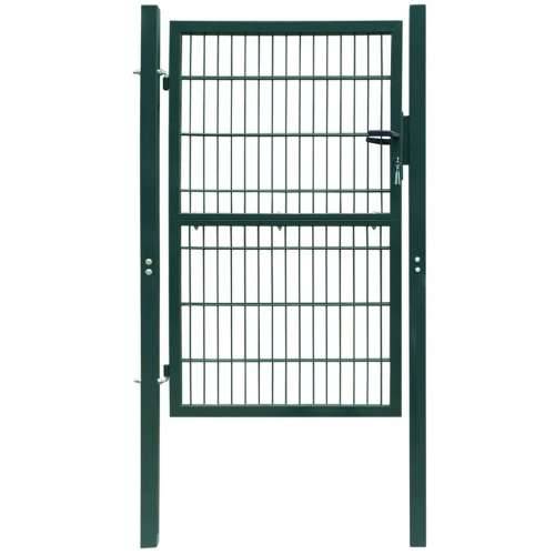 2D vrata za ogradu (jednostruka) zelena 106 x 210 cm